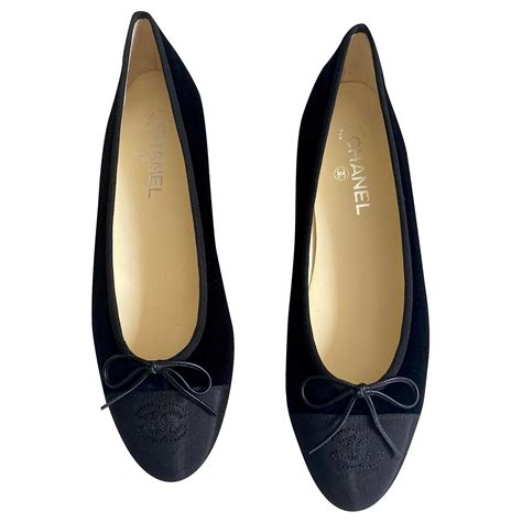 chanel velvet ballet flats|chanel ballet flats price.